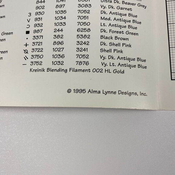 VTG Alma Lynne Designs Cat Lover 1995 cross stitch pattern leaflet ALX-128 - Picture 6 of 7